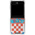 Croatia Flag Distressed Galaxy Z Flip5 5G Clear Case